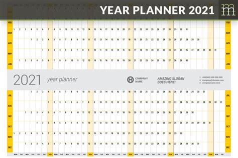 Year Planner 2021 741340 Brochures Design Bundles