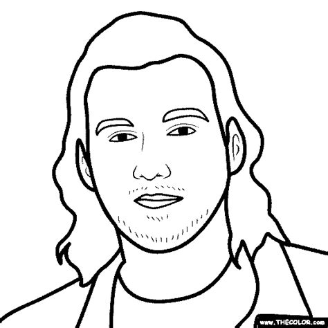 Morgan Wallen Coloring Page