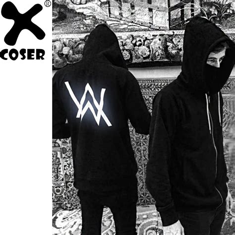 Buy Xcoser Alan Walker Dj Faded Hoodie Luminous Hooded Sweatshirt Black Long