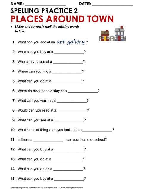 Worksheet For English Beginners
