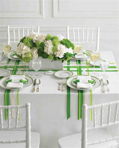 Your green setting table stock images are ready. Wedding Colors: Green and White | Martha Stewart Weddings