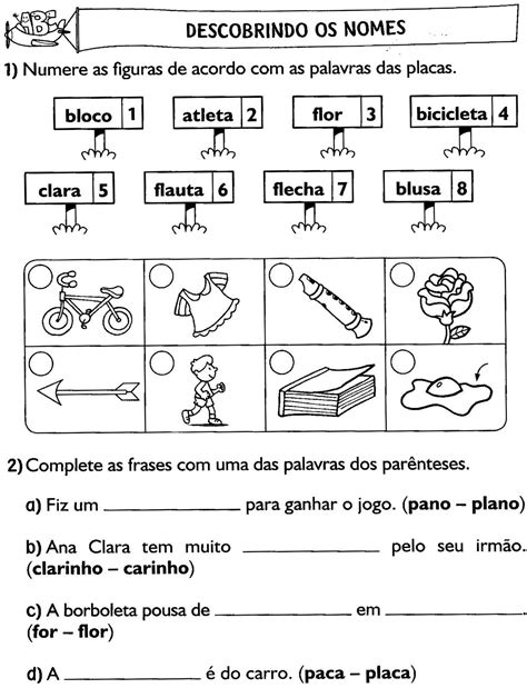 Atividades De PortuguÊs 3° Ano GramÁtica Iv Atividades E Desenhos