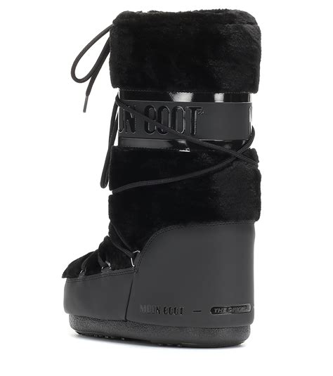 Shoes Tecnica Moon Boot Classic Faux Fur Black Women´s Snowboard