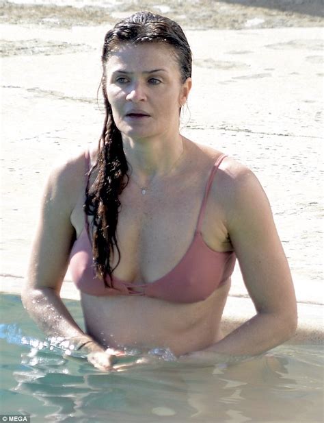 Helena Christensen 49 Flaunts Figure In Nude Bikini In Sydney Daily