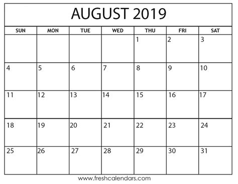 The son of david wright and karen brown wright. August 2019 Calendar Printable