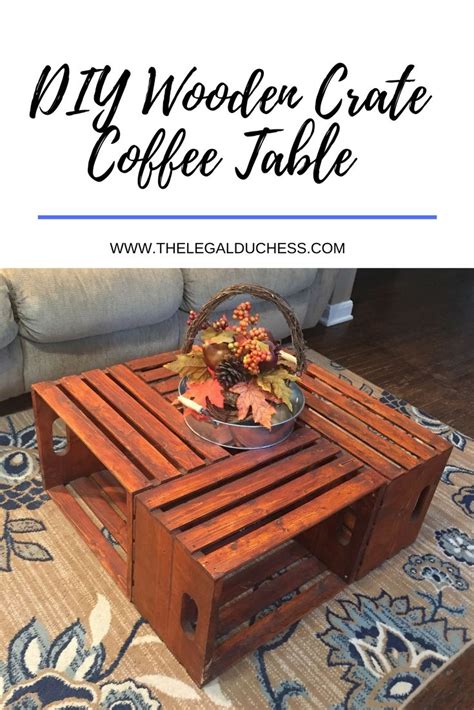This lightweight coffee table is easy to move, rearrange or put into storage. Quick, easy and under $40 DIY coffee table!! | Crate ...