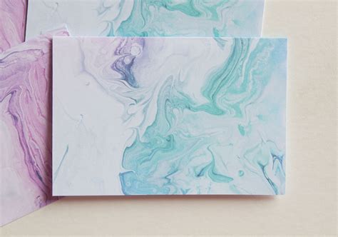 Cute A2 Marbled Note Cards