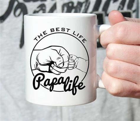 Papa Life Mug Personalised Fathers Day Mug Grandpa Mug Etsy