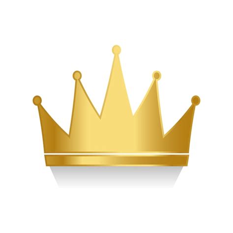 White And Gold Crown Background