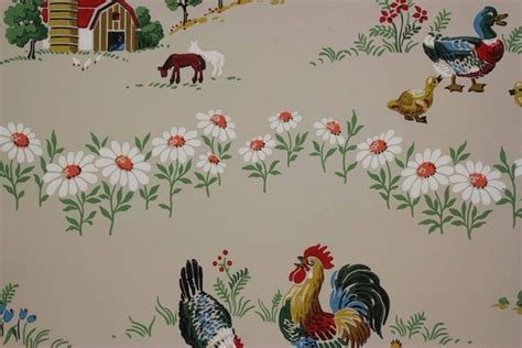 46 Vintage Farmhouse Wallpaper Wallpapersafari