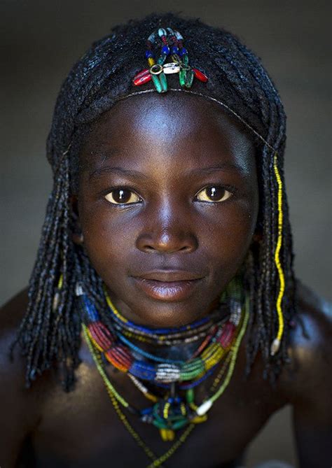 Mucawana Tribe Girl Ruacana Namibia Visage Beaux Play Sudeanese