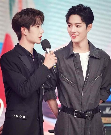 Wang Yibo And Xiao Zhan Reunite On Day Day Up Film Daily Handsome Actors Cute Actors Actors