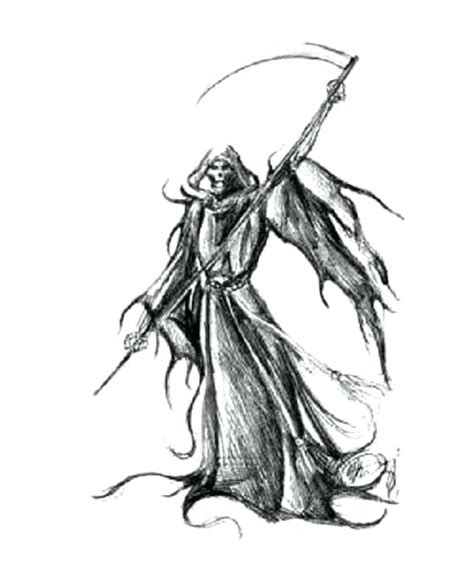 Grim Reaper Coloring Pages At Getdrawings Free Download