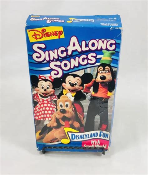 Disney Sing Along Songs Disneyland Fun Its A Small World Vhs 518