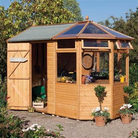 A True Potting Shed With Well Lit Potting Area Wooden Storage Sheds
