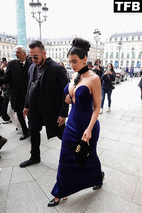 Busty Kylie Jenner Flaunts Her Deep Cleavage In Paris 54 Photos