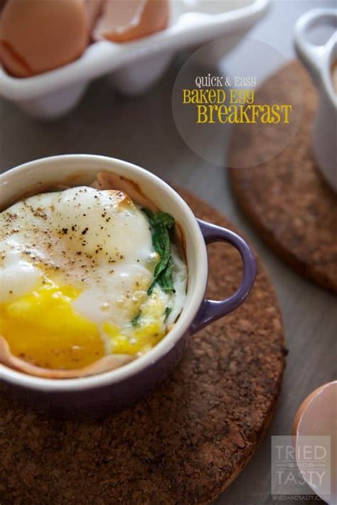 Quick And Easy Baked Egg Breakfast Throw This Well Balanced Healthy