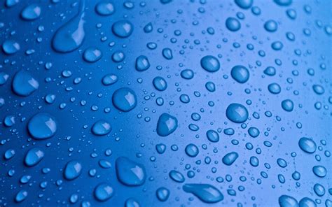 Wallpaper Many Water Drops Blue Background 1920x1200 Hd Picture Image