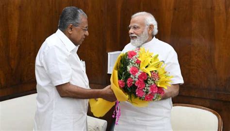 Kerala Cm Pinarayi Vijayan Meets Pm Narendra Modi In Delhi Discuses