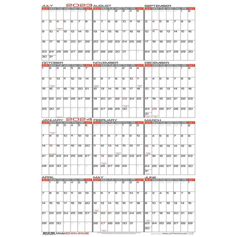 2023 2024 Wall Calendar Printable Word Searches