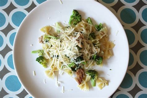Broccoli Tuna Parmigiana And Lemon Pasta Recipe Nomad With Cookies