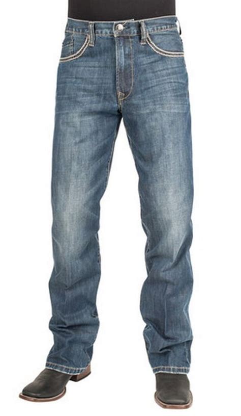 Stetson Stetson Western Denim Jeans Mens 1312 Relaxed Lt 11 004 1312