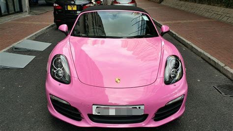 New Porsche Boxster S Wrapped In Pink For Hong Kong Customer