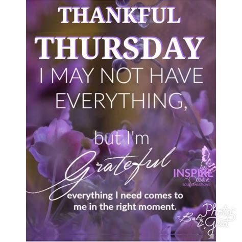 Thankful Thursday Quote Inspiration
