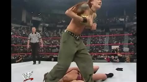 Wwe Diva Trish Stratus Stripped To Bra And Panties And Raw 10 23 2000 And