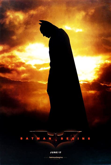 The Geeky Nerfherder: Movie Poster Art: Batman Begins (2005)