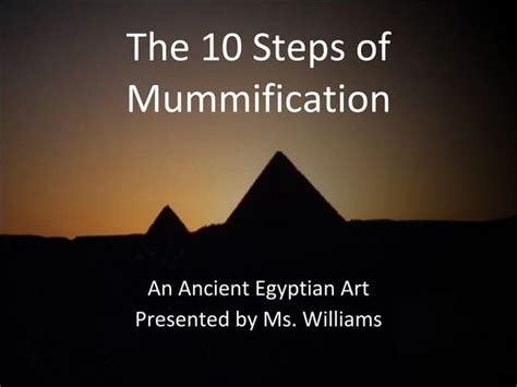 Mummification Ppt