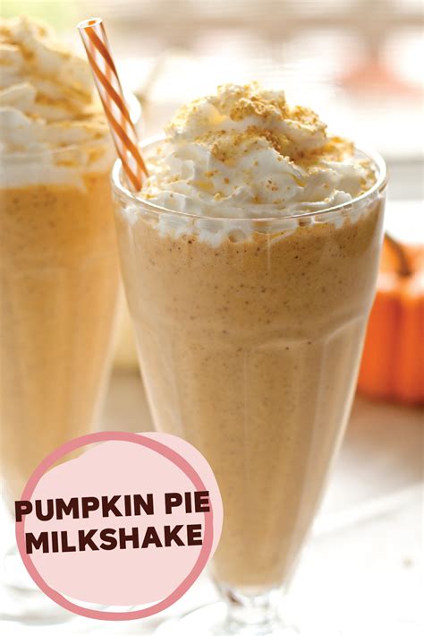 Pumpkin Pie Milkshake Milkshake Recipes Pumpkin Recipes Food