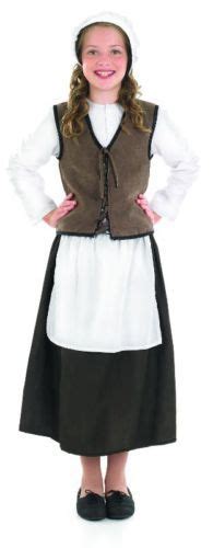 Details About Anglo Saxon Tudor Medieval Girl Peasant Costume Complete