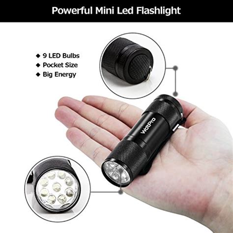 Wdtpro Led Mini Flashlights Super Bright Flashlight With Lanyard