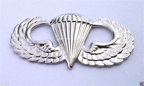 Us Army Paratrooper Airborne Wings Silver Military Hat Pin Etsy