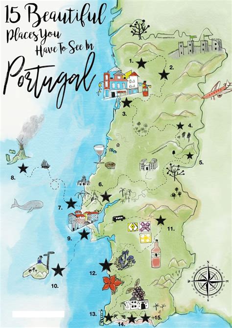 Todos os mapas de portugal. Mapa de Portugal con ciudades y distritos | Descargar e ...