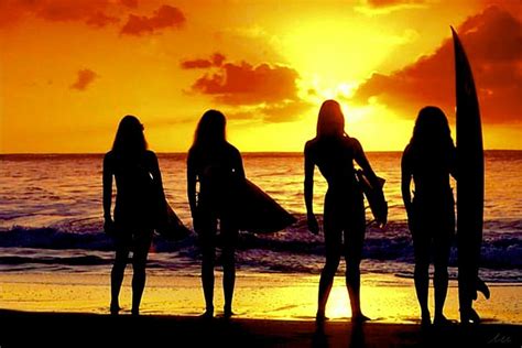 Hd Wallpaper Beach California Girls Socal Sunset Surf Wallpaper