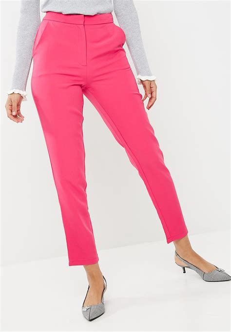 Cigarette Trousers Hot Pink Missguided Trousers