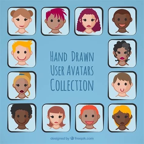 Free Vector Nice User Avatar Collection