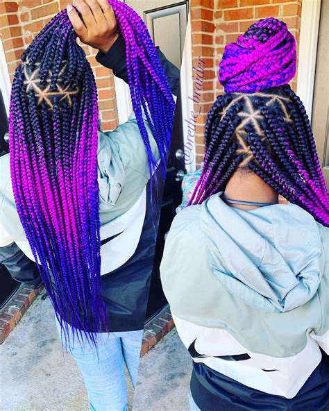 Or experiment with a small chignon looking for medium hair updos that don't involve a bun? Triangle Box Braids Styles We Adore!