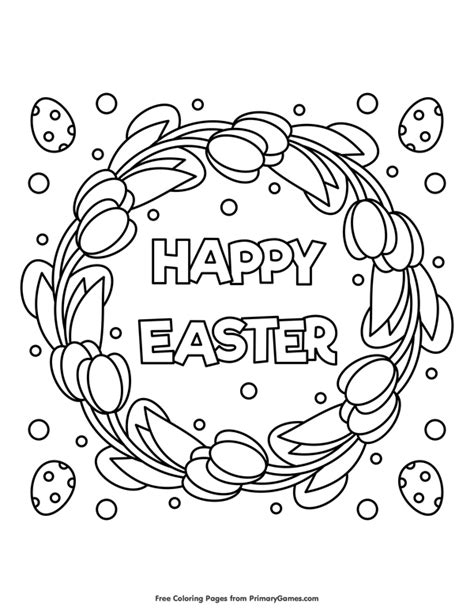 Free Printable Easter Coloring Pages Scenery Mountains