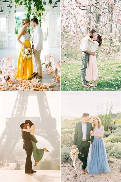 What To Wear For Engagement Photos Fashionable Spring Engagement