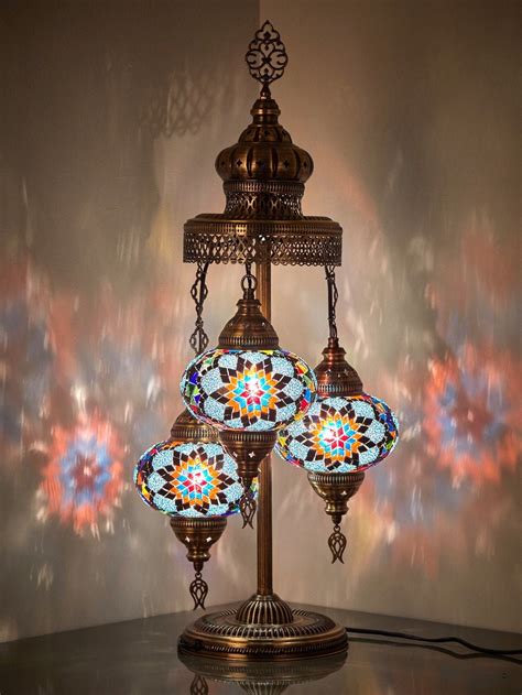 Big Globes Stunning Turkish Moroccan Mosaic Bohemian Table Bedside