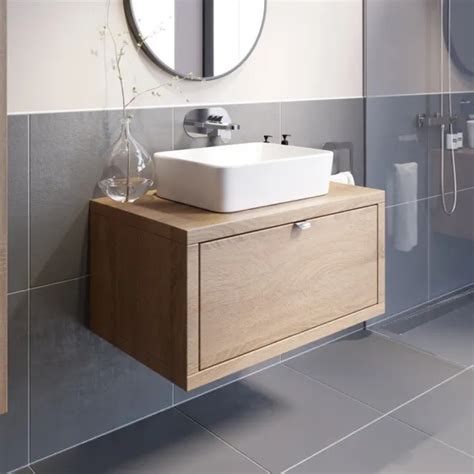 Bathroom Wall Hung Vanity Unit Sink Cabinet Wash Basin Sink Storage Drawer 800mm 47565 Picclick