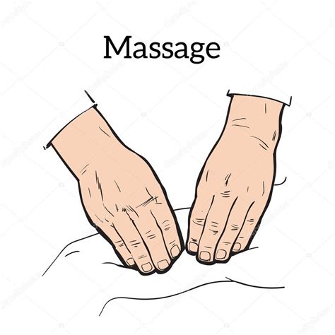 Therapeutic Manual Massage Medical Therapy Stock Vector By ©sabelskaya