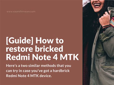 Redmi note 4/4x mtk matot setelah flash done 100% by didy_bukit. Guide How to unbrick Xiaomi Redmi Note 4 MTK - Xiaomi ...