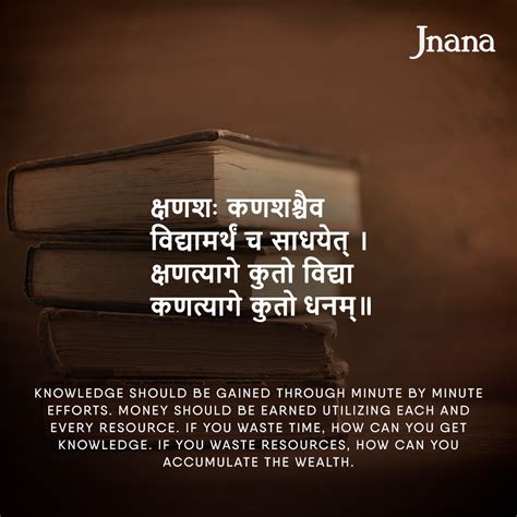 This Shloka Explains The Importance Of Utilising Time And Resources In Order To Gain Knowledge