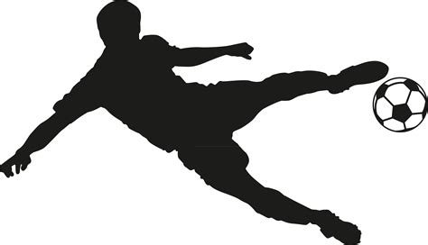 Football Player Wall Sticker Room Penalty Silhouette Png Download