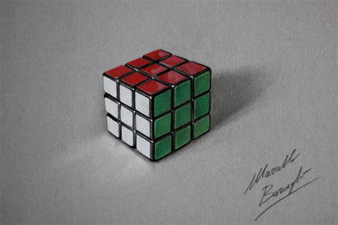 Rubiks Cube Drawing By Marcello Barenghi By Marcellobarenghi On Deviantart
