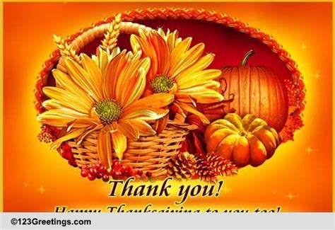 Thanksgiving Thank You Cards Free Thanksgiving Thank You Ecards 123